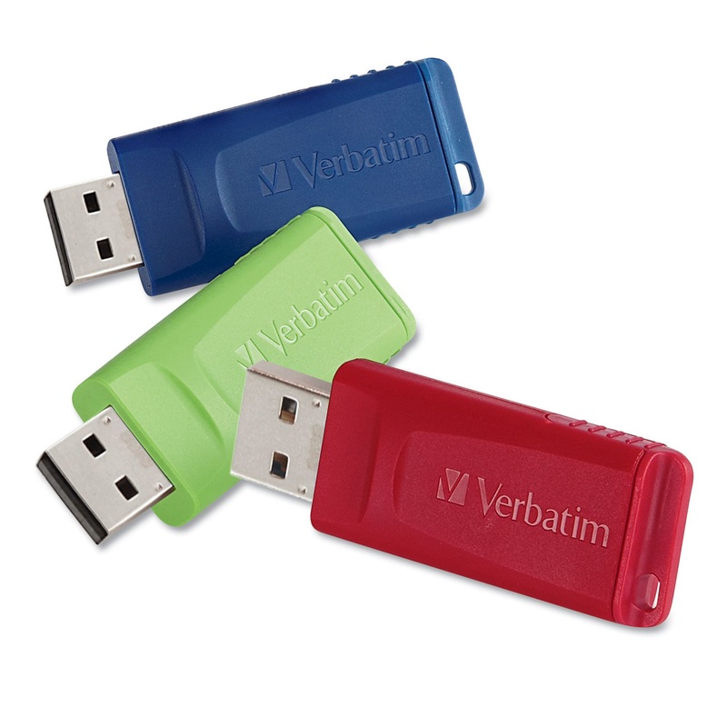 STORE ‘N’ GO USB FLASH DRIVE, 32 GB, ASSORTED COLORS, 3/PACK