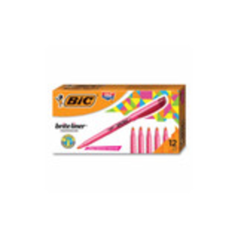 BIC HILIGHTER,BRITELINER,FLPK BL11 PNK USS-BICBL11PK