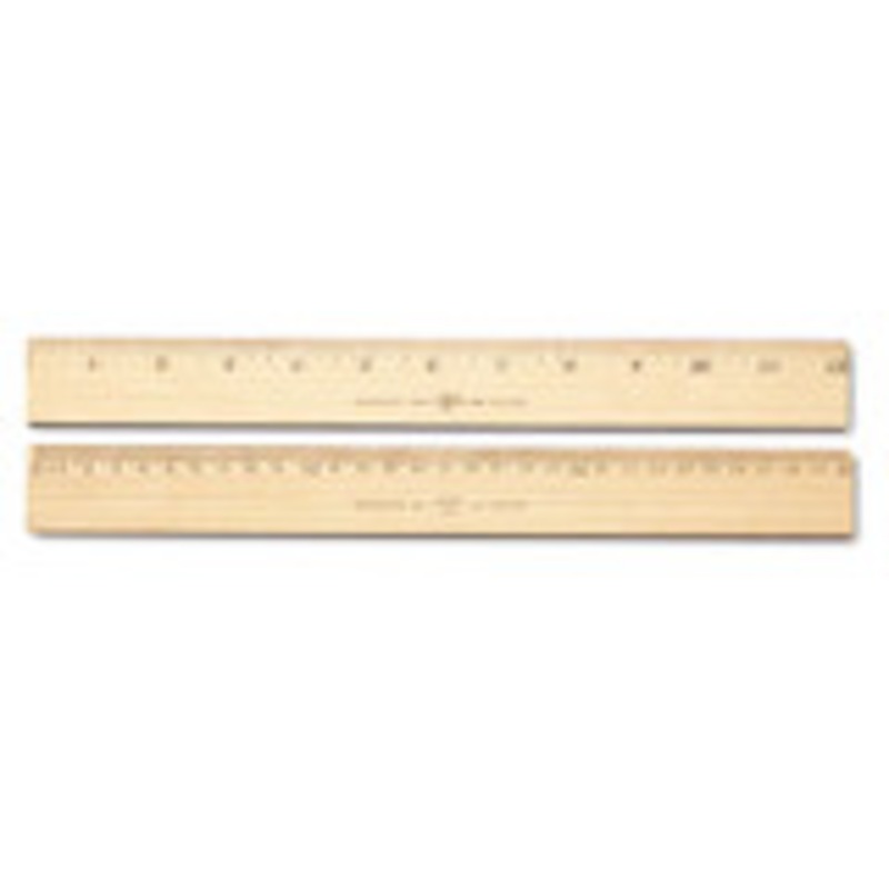 Westcott RULER,WOOD,12IN,METRIC&IN 10375 USS-ACM10375