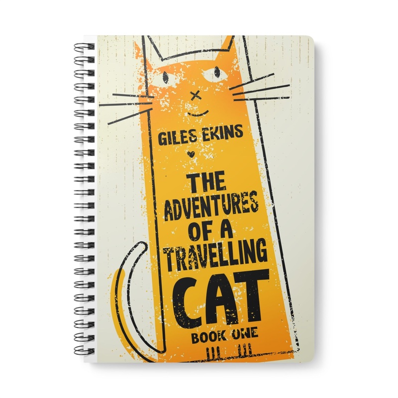The Adventures Of A Travelling Cat – A5 Wirebound Notebook